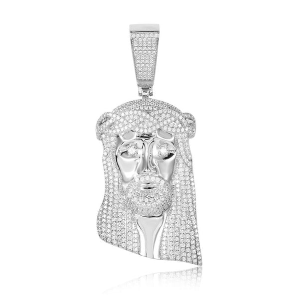 P2505- Moissanite Jesus Pendant