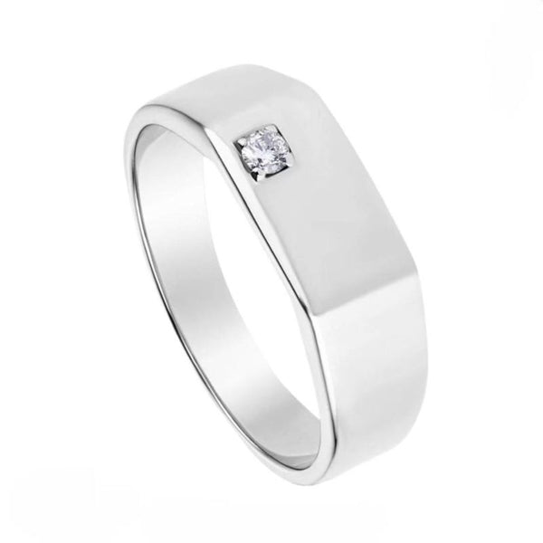 10K 0.15CT Diamond Men's Wedding Band