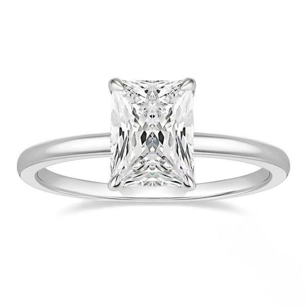 R006- Ainan Jewelry 3CT Radiant Cut Moissanite Ring