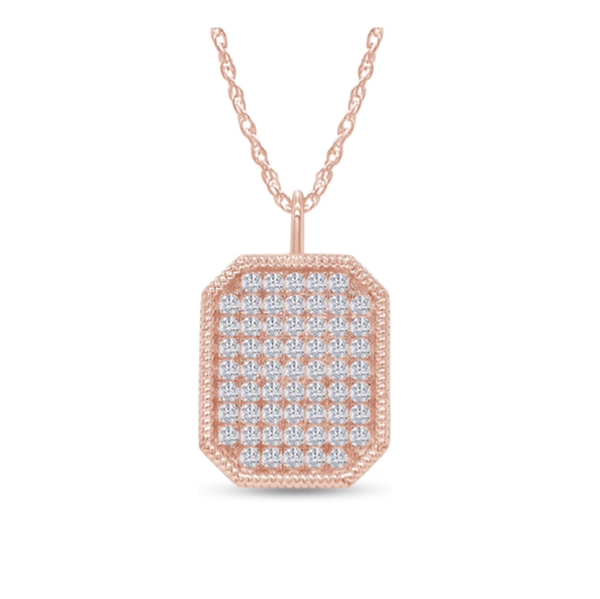 N009- Fully Iced Moissanite Pendant Necklace
