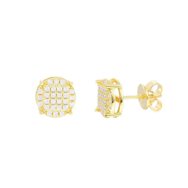 E017- Moissanite Cluster Earrings