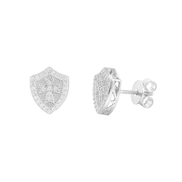 E014- CUSTOM STERLING SILVER MOISSANITE HIPHOP EARRINGS