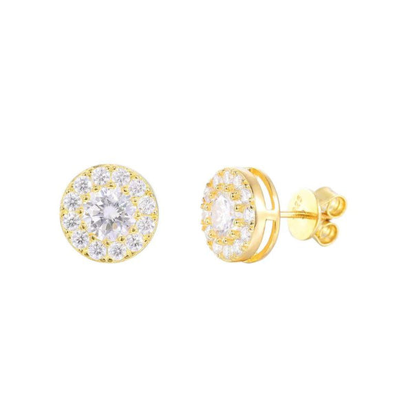 E009- 1CT MOISSANITE HALO EARRINGS